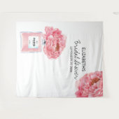 Tenture Fond de photo de mariage floral parfum pivoine (Devant (Horizontal))