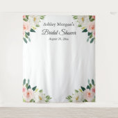 Tenture Fond de photo de mariage floral rose blush (Devant)