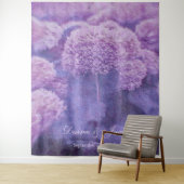 Tenture Fond de photo de mariage floral violet Hydrangea (En situation)