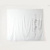 Tenture Fond de photo de mariage lesbien Mrs Mrs Nom Bague (Devant (Horizontal))