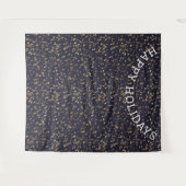 Tenture Fond de photo de nuit étoilée Joyeuses Fêtes (Devant (Horizontal))