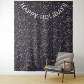 Tenture Fond de photo de nuit étoilée Joyeuses Fêtes (En situation)