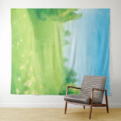 Tenture Fond de photo de paysage de printemps et d'été (En situation (horizontale))