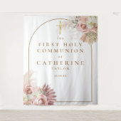 Tenture Fond de photo de première communion avec herbe des (Devant)
