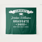 Tenture Fond de photo de remise de diplômes vert blanc mod (Devant (Horizontal))