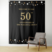 Tenture Fond de photo de société pour le 50e anniversaire  (En situation)