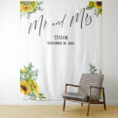 Tenture Fond de photo Floral Mr et Mrs (En situation)