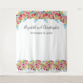 Tenture Fond de photo floral prop de mariage Shower  (Devant)