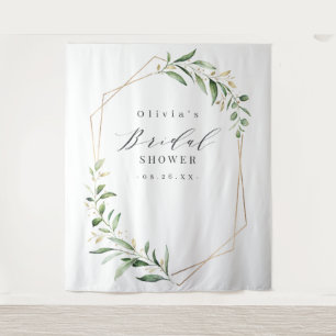 Tenture Fond de photo géométrique de verdure pour la douch