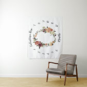 Tenture Fond de photo mensuel pour bébé Rustic Bloom (En situation)