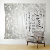 Tenture Fond de photo pour 16e anniversaire avec lumières  (En situation (horizontale))