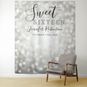 Tenture Fond de photo pour 16e anniversaire avec lumières  (En situation)