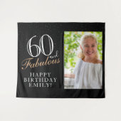 Tenture Fond de photo pour 60 ans et fabuleux anniversaire (Devant (Horizontal))