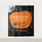 Tenture Fond de photo pour enfants à l'aquarelle Halloween (Devant)