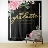 Tenture Fond de photo pour fête de remise de diplôme flora (En situation)