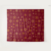 Tenture Fond de photo pour selfie flocon de neige de Noël  (Devant (Horizontal))