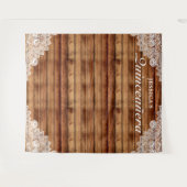 Tenture Fond de photo Quinceañera en bois rustique et dent (Devant (Horizontal))