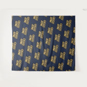 Tenture Fond de photo zone de rire de bande dessinée Navy (Devant (Horizontal))