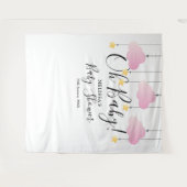 Tenture Fond de Photobooth Assez Rose Oh Bébé (Devant (Horizontal))