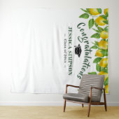 Tenture Fond de Photobooth Citrons Clair Moderne (En situation (horizontale))