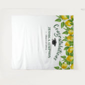 Tenture Fond de Photobooth Citrons Clair Moderne (Devant (Horizontal))