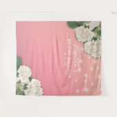 Tenture Fond de photobooth de Fête de Mariée Fleurs Guirla (Devant (Horizontal))