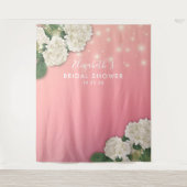 Tenture Fond de photobooth de Fête de Mariée Fleurs Guirla (Devant)