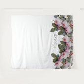 Tenture Fond de photobooth de mariage aux roses françaises (Devant (Horizontal))