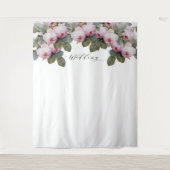 Tenture Fond de photobooth de mariage aux roses françaises (Devant)