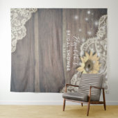 Tenture Fond de photobooth de mariage avec dentelle, tourn (En situation (horizontale))