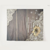 Tenture Fond de photobooth de mariage avec dentelle, tourn (Devant (Horizontal))