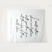 Tenture Fond de photobooth de mariage de citation d'amour (Devant (Horizontal))