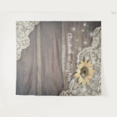 Tenture Fond de photobooth de mariage dentelle tournesol b (Devant (Horizontal))