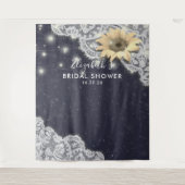 Tenture Fond de photobooth de mariage Lace Tournesol Lumiè (Devant)