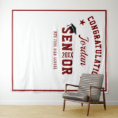 Tenture Fond de photobooth de remise de diplôme de Bourgog (En situation (horizontale))