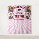 Tenture Fond de Photobooth de Remise de Diplômes Moderne R (Devant)