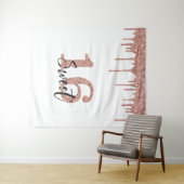 Tenture Fond de Photobooth Douce 16 Seize Rose Doré (En situation (horizontale))