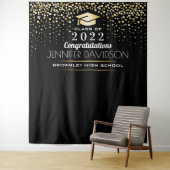 Tenture Fond de photobooth pour fête de fin d'études (En situation)