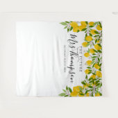 Tenture Fond de photobooth pour la Baby Shower de la Futur (Devant (Horizontal))