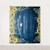 Tenture Fond de photobooth Tournesols Eucalyptus Moderne (Devant)