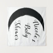 Tenture Fond de photographie croissant noir Lune obscure (Devant (Horizontal))