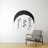 Tenture Fond de photographie croissant noir Lune obscure (En situation (horizontale))