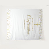 Tenture Fond de photographie de confirmation en or moderne (Devant (Horizontal))