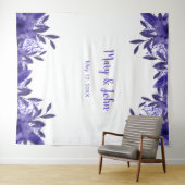 Tenture Fond de photographie de mariage à feuillage floral (En situation (horizontale))