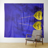 Tenture Fond de Photographie de Mariage Chic Cœur Engagé B (En situation (horizontale))