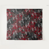 Tenture Fond de Photographie de Mariage Gothique Rose Noir (Devant (Horizontal))