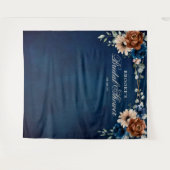 Tenture Fond de photographie de mariage Terracotta bleu ma (Devant (Horizontal))