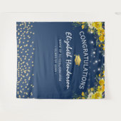 Tenture Fond de photographie de remise de diplôme à fleurs (Devant (Horizontal))