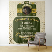 Tenture Fond de photographie de remise de diplôme à motifs (En situation)