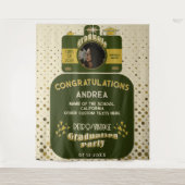 Tenture Fond de photographie de remise de diplôme à motifs (Devant)